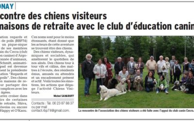 Rencontre avec les chiens au grand cœur (Dauphiné Libéré du 14 juin 2016)