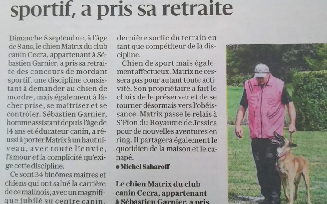 MATRIX, Dauphiné Libéré du 11/09/2024